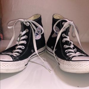 black high top converse
